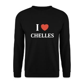 i love Chelles - Sweat-shirt Unisexe - noir - Devant - Alina (178cm) & Michal (187cm)