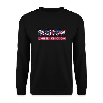 Glasgow - United Kingdom - Unisex Sweatshirt - black - Front - Alina (178cm) & Michal (187cm)