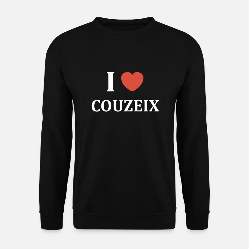 i love couzeix - Sweat-shirt Unisexe - noir