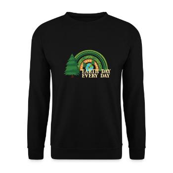 Earth Day Earthday Environmental Protection Environment Nature - Unisex Sweatshirt - black - Front - Alina (178cm) & Michal (187cm)