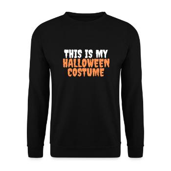 Ceci est mon costume d’Halloween t-shirt costume costume - Sweat-shirt Unisexe - noir - Devant - Alina (178cm) & Michal (187cm)