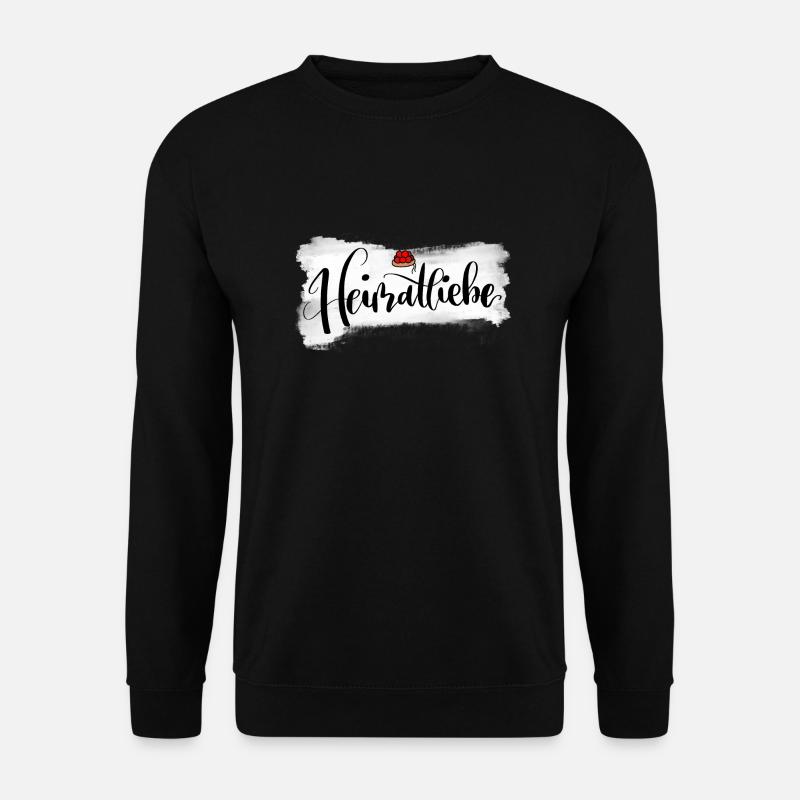 Heimatliebe - Schwarzwald - Bollenhut- Design - Unisex Pullover - Schwarz
