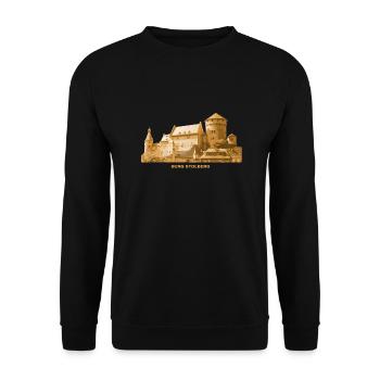 Stolberg Rhineland-Palatinate Castle - Unisex Sweatshirt - black - Front - Alina (178cm) & Michal (187cm)