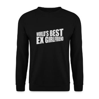 worlds best ex girlfriend - Unisex Pullover - Schwarz - Vorne - Alina (178cm) & Michal (187cm)