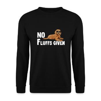 Labradoodle Hund - Unisex Pullover - Schwarz - Vorne - Alina (178cm) & Michal (187cm)