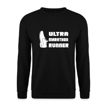 Biking Running Marathon Triathlon Bike - Unisex Sweatshirt - black - Front - Alina (178cm) & Michal (187cm)