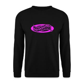 Summer holiday walking on sunshine gift - Unisex Sweatshirt - black - Front - Alina (178cm) & Michal (187cm)