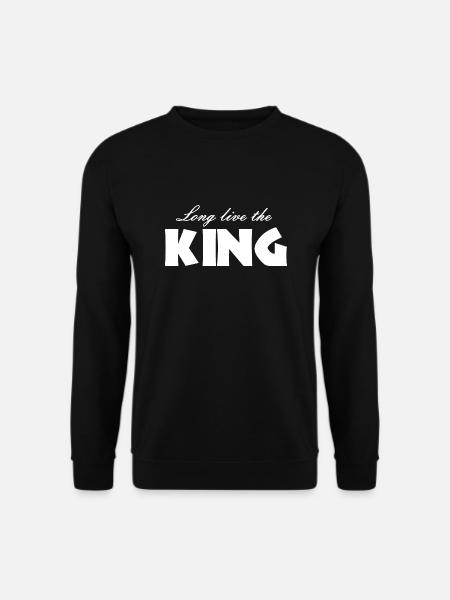 Vive le roi König - Sweat-shirt Unisexe - noir