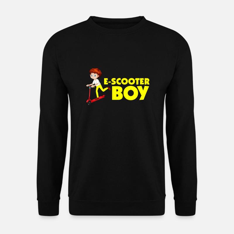 E-Scooter Roller Scooter - Unisex Sweatshirt - black