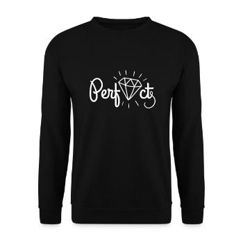 PERFECT - Unisex Pullover - Schwarz - Vorne - Alina (178cm) & Michal (187cm)