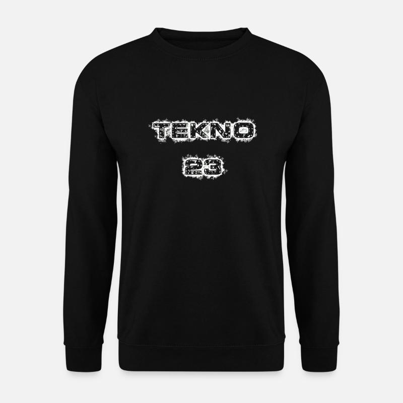 TEKNO 23 weiß - Unisex Pullover - Schwarz