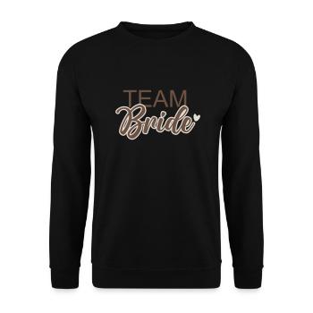 Épouse de l’équipe - Sweat-shirt Unisexe - noir - Devant - Alina (178cm) & Michal (187cm)
