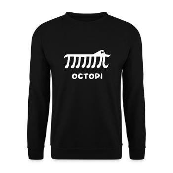 Funny Pi Math Design - Octopi math - Sweat-shirt Unisexe - noir - Devant - Alina (178cm) & Michal (187cm)