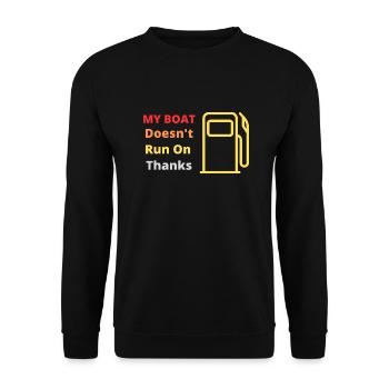 My Boat Doesn't Run On Thanks - Sweat-shirt Unisexe - noir - Devant - Alina (178cm) & Michal (187cm)