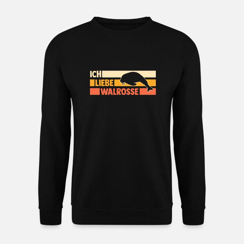 Walross - Unisex Pullover - Schwarz