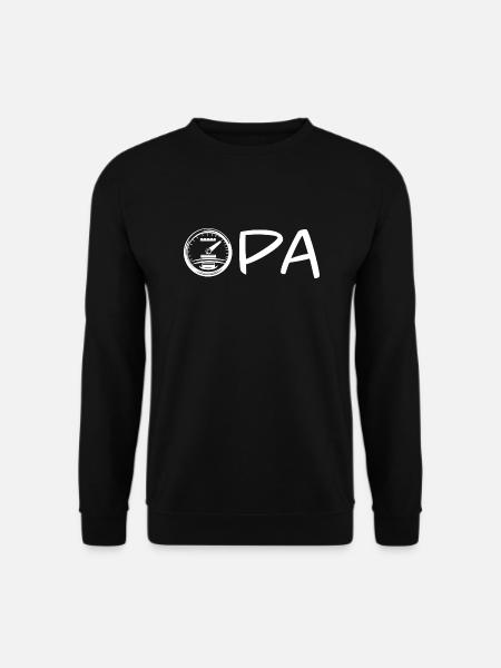 Opa Motorrad Tacho Geschenkidee - Unisex Pullover - Schwarz