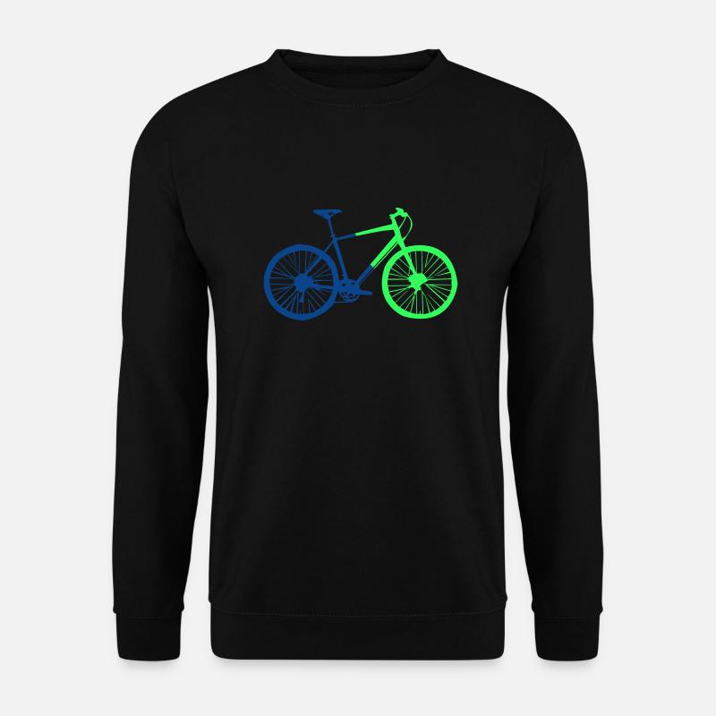 bicycle silhouette 2 - Unisex Pullover - Schwarz
