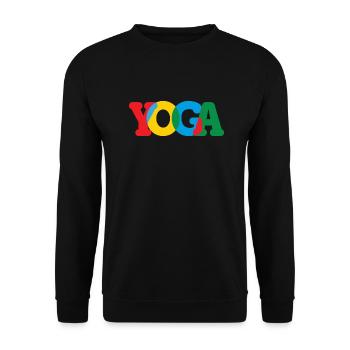 Yoga / Namaste / Zen - Unisex Sweatshirt - black - Front - Alina (178cm) & Michal (187cm)
