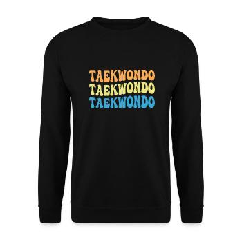 Taekwondo - Sweat-shirt Unisexe - noir - Devant - Alina (178cm) & Michal (187cm)