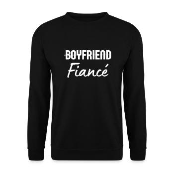 Fiancé Boyfriend - Unisex Sweatshirt - black - Front - Alina (178cm) & Michal (187cm)