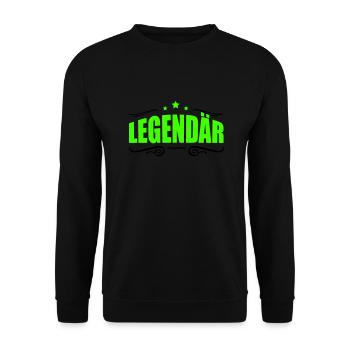 Legendary 1 - Unisex Sweatshirt - black - Front - Alina (178cm) & Michal (187cm)