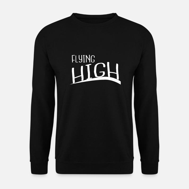 soaring funny birthday graceful flight - Unisex Pullover - Schwarz
