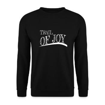 Bday Funny Quote Mountain Bike Trails - Unisex Sweatshirt - black - Front - Alina (178cm) & Michal (187cm)