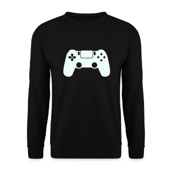 Gamepad Gamer - Unisex Sweatshirt - black - Front - Alina (178cm) & Michal (187cm)