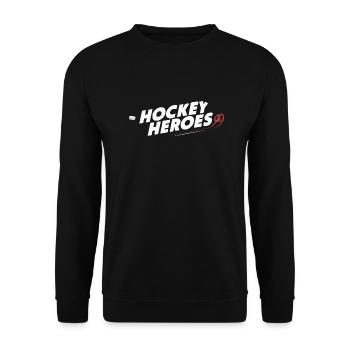EISHOCKEYSPIELER - Unisex Pullover - Schwarz - Vorne - Alina (178cm) & Michal (187cm)