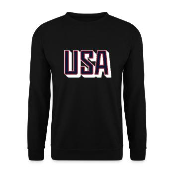 USA 2024 - Unisex Sweatshirt - black - Front - Alina (178cm) & Michal (187cm)