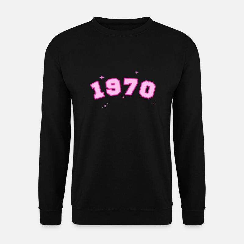 1970 Rose Star - Unisex Sweatshirt - black