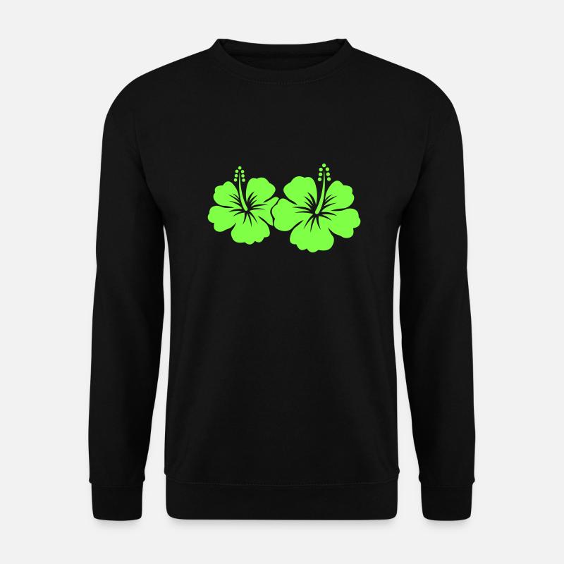 Hibiskus Blume - Unisex Pullover - Schwarz
