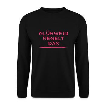 Bains de glace, bains d’hiver, vin chaud, fête de Noël - Sweat-shirt Unisexe - noir - Devant - Alina (178cm) & Michal (187cm)