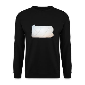 Volleyball in the Pennsylvania State Map - Unisex Sweatshirt - black - Front - Alina (178cm) & Michal (187cm)