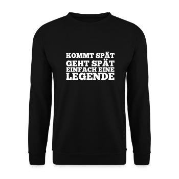 Employé Travailleur Collègue de travail - Sweat-shirt Unisexe - noir - Devant - Alina (178cm) & Michal (187cm)