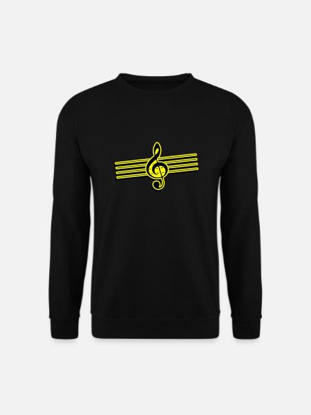 clef icon music - Unisex Sweatshirt - black