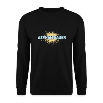 Asphalt builder as a job - Unisex Sweatshirt - black - Front - Alina (178cm) & Michal (187cm)