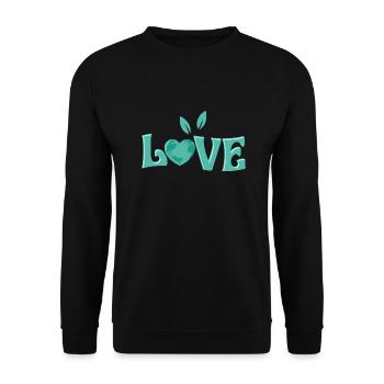 Love Planet Environmental Earth Day - Unisex Sweatshirt - black - Front - Alina (178cm) & Michal (187cm)