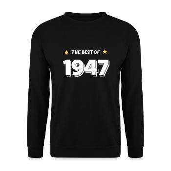 Best of 1947 - Unisex Sweatshirt - black - Front - Alina (178cm) & Michal (187cm)