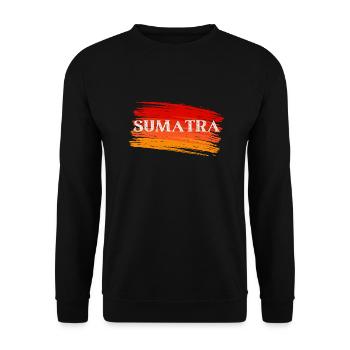 Sumatra Indonesia - Unisex Sweatshirt - black - Front - Alina (178cm) & Michal (187cm)