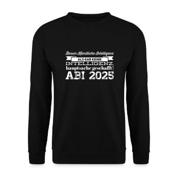 Abschluss - Unisex Pullover - Schwarz - Vorne - Alina (178cm) & Michal (187cm)