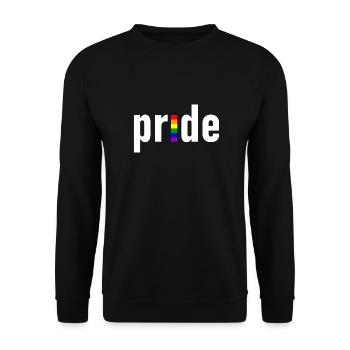 gay pride - gay - lesbienne - CSD - LGBTQ+ - Sweat-shirt Unisexe - noir - Devant - Alina (178cm) & Michal (187cm)