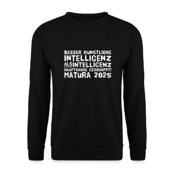 Matura - Unisex Pullover - Schwarz - Vorne - Alina (178cm) & Michal (187cm)