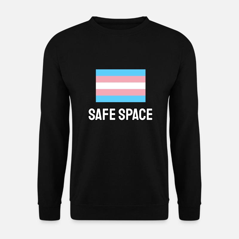 TRANS Safe Space - Transgender Pride - Unisex Pullover - Schwarz