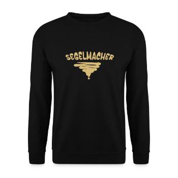 Beruf Segelmacher - Unisex Pullover - Schwarz - Vorne - Alina (178cm) & Michal (187cm)