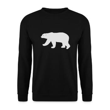 Polar Bear - Sweat-shirt Unisexe - noir - Devant - Alina (178cm) & Michal (187cm)