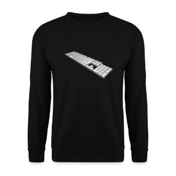 keyboard - Unisex Sweatshirt - black - Front - Alina (178cm) & Michal (187cm)
