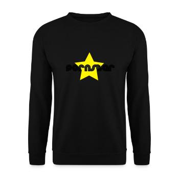 pornstar - Unisex Sweatshirt - black - Front - Alina (178cm) & Michal (187cm)