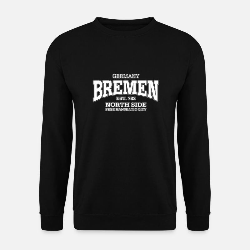 Bremen (white) - Unisex Pullover - Schwarz