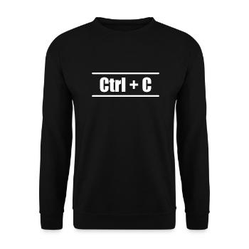 Ctrl C Ctrl V Eltern Kind Familie Partnerlook - Unisex Pullover - Schwarz - Vorne - Alina (178cm) & Michal (187cm)